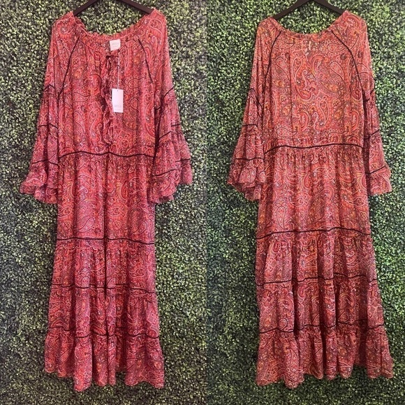 NWT Misa - Genevieve Dress in Bohemian Paisley - Picture 7 of 7